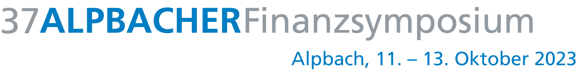 37 Alpbacher Finanzsymposium